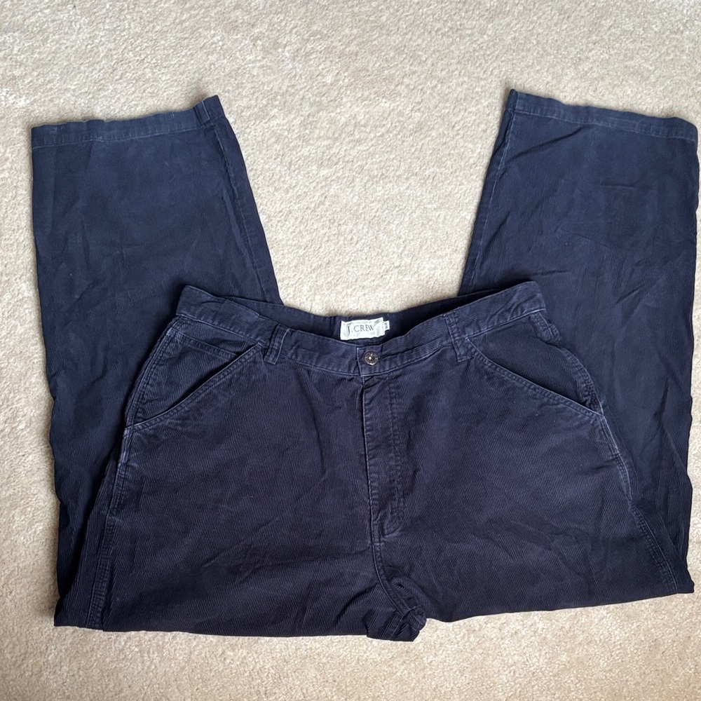 J. Crew Men's Dark Blue Corduroy Pants